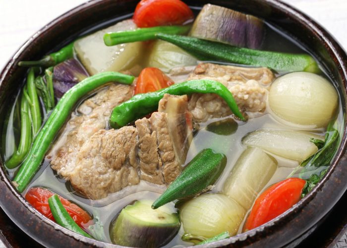 sinigang na baboy ( pork sinigang ), filipino cuisine